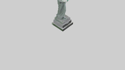 3D model Environmental Awareness Memorial Statue model VR / AR / low-poly