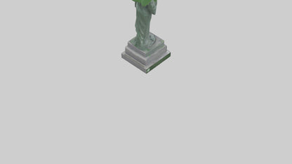 3D model Environmental Awareness Memorial Statue model VR / AR / low-poly
