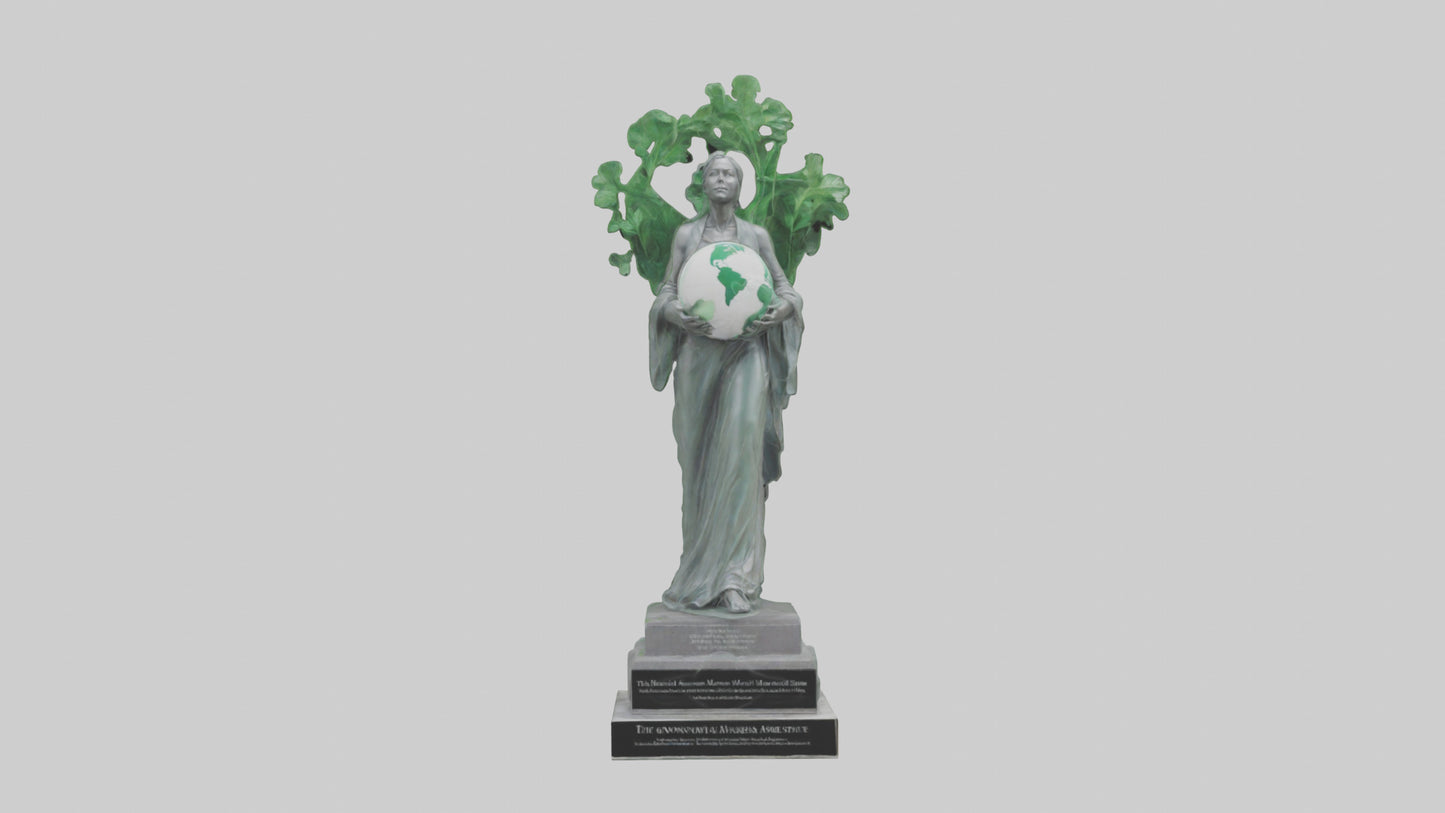 3D model Environmental Awareness Memorial Statue model VR / AR / low-poly