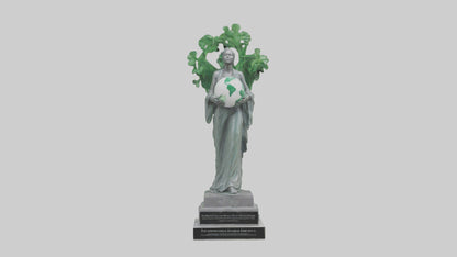 3D model Environmental Awareness Memorial Statue model VR / AR / low-poly