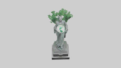 3D model Environmental Awareness Memorial Statue model VR / AR / low-poly