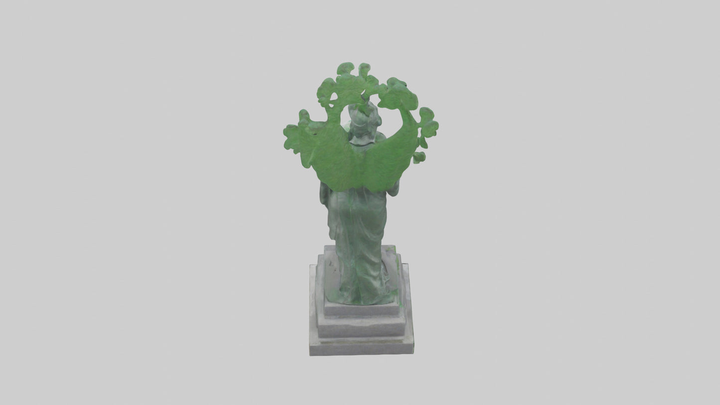 3D model Environmental Awareness Memorial Statue model VR / AR / low-poly