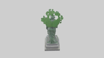 3D model Environmental Awareness Memorial Statue model VR / AR / low-poly