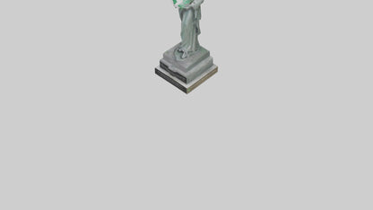 3D model Environmental Awareness Memorial Statue model VR / AR / low-poly