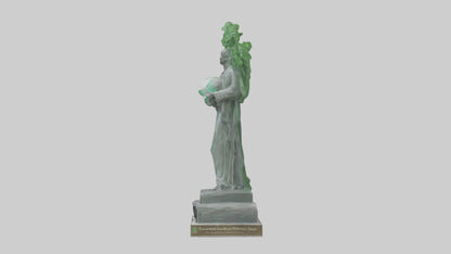 3D model Environmental Awareness Memorial Statue model VR / AR / low-poly