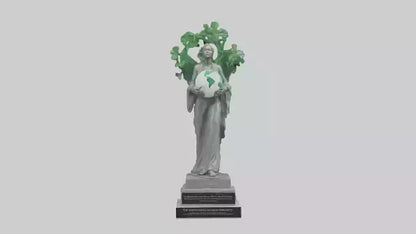 3D model Environmental Awareness Memorial Statue model VR / AR / low-poly