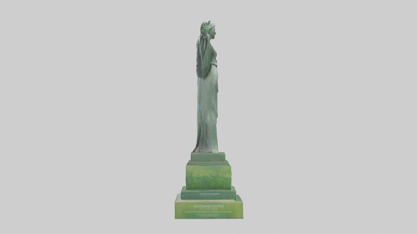 3D model Environmental Hope Statue model VR / AR / low-poly