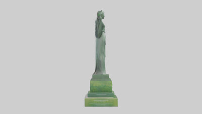 3D model Environmental Hope Statue model VR / AR / low-poly