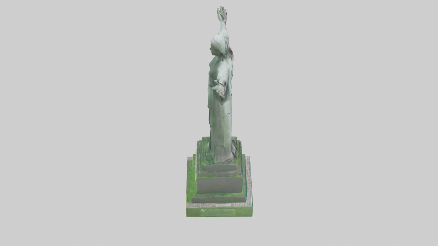 3D model Environmental Hope Statue model VR / AR / low-poly