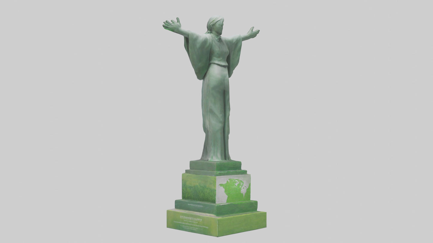 3D model Environmental Hope Statue model VR / AR / low-poly