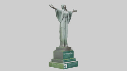 3D model Environmental Hope Statue model VR / AR / low-poly