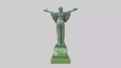 3D model Environmental Hope Statue model VR / AR / low-poly