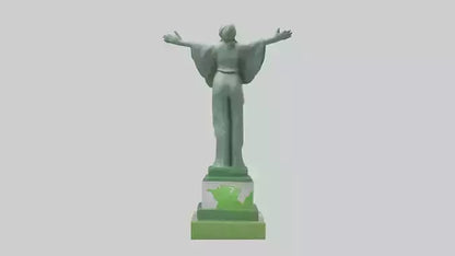 3D model Environmental Hope Statue model VR / AR / low-poly