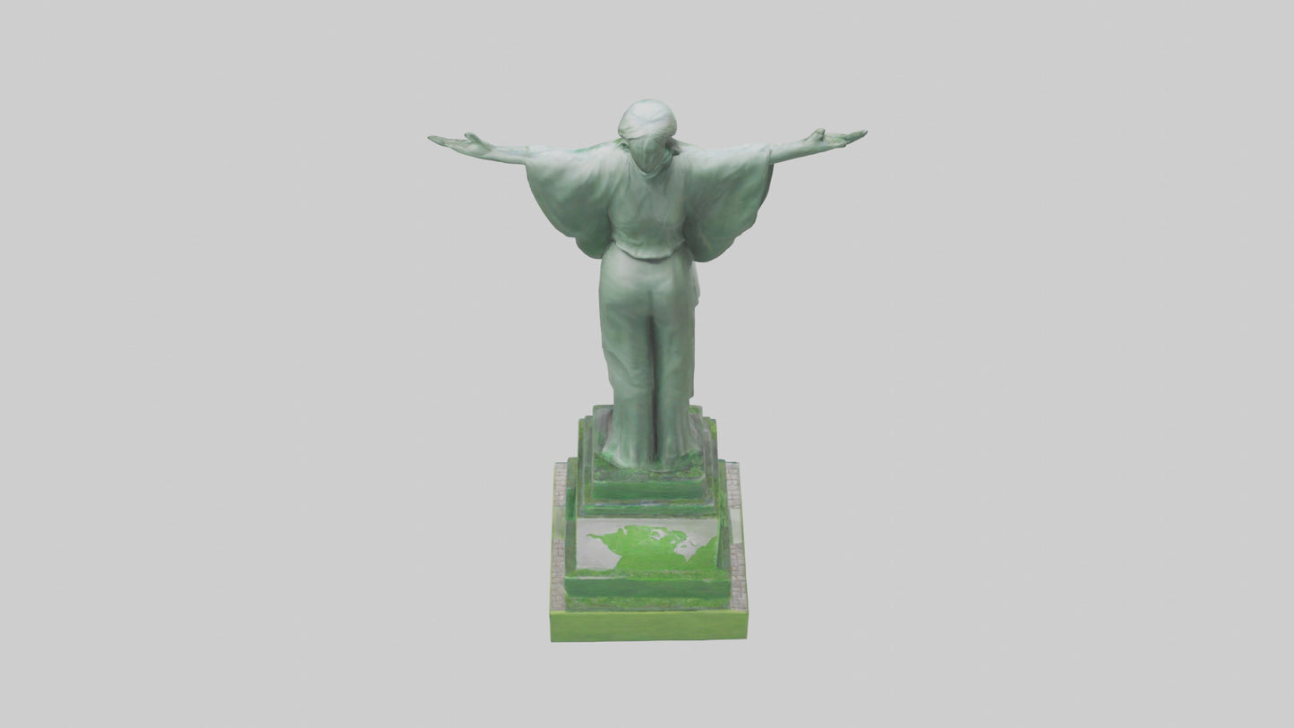 3D model Environmental Hope Statue model VR / AR / low-poly