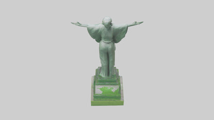 3D model Environmental Hope Statue model VR / AR / low-poly