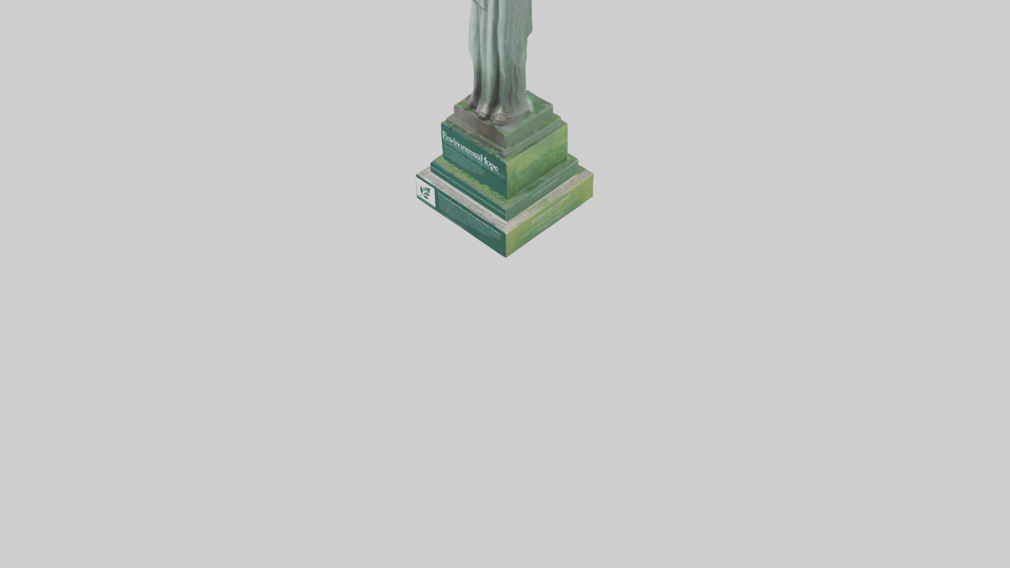 3D model Environmental Hope Statue model VR / AR / low-poly