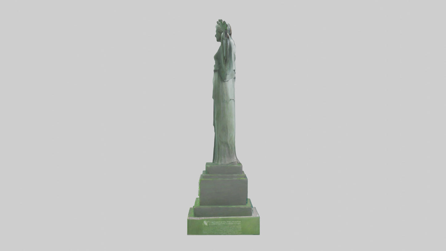 3D model Environmental Hope Statue model VR / AR / low-poly