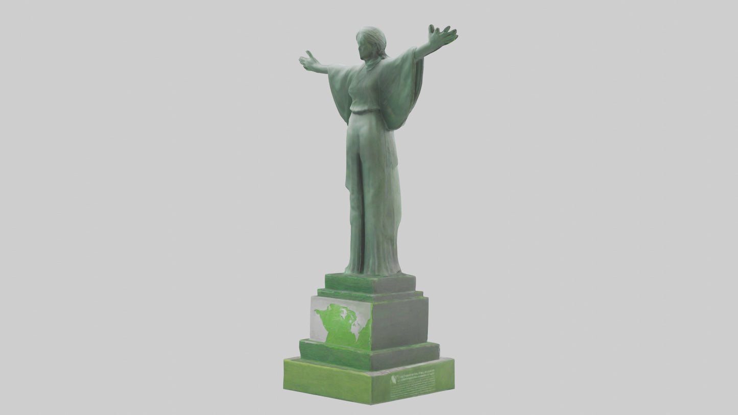 3D model Environmental Hope Statue model VR / AR / low-poly