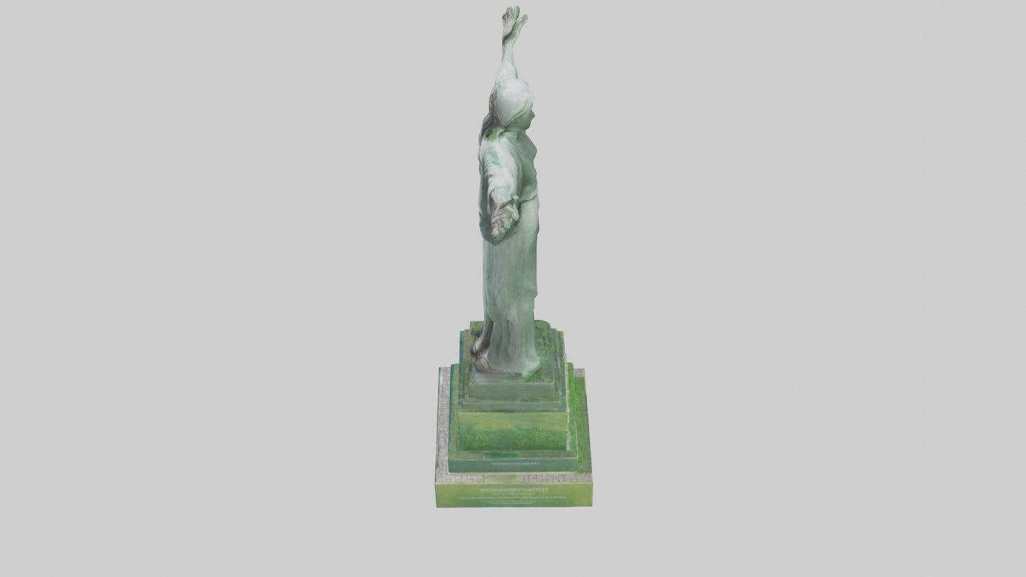 3D model Environmental Hope Statue model VR / AR / low-poly