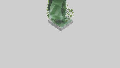 3D model Environmental Protection Hero Statue model VR / AR / low-poly