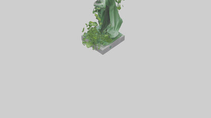 3D model Environmental Protection Hero Statue model VR / AR / low-poly