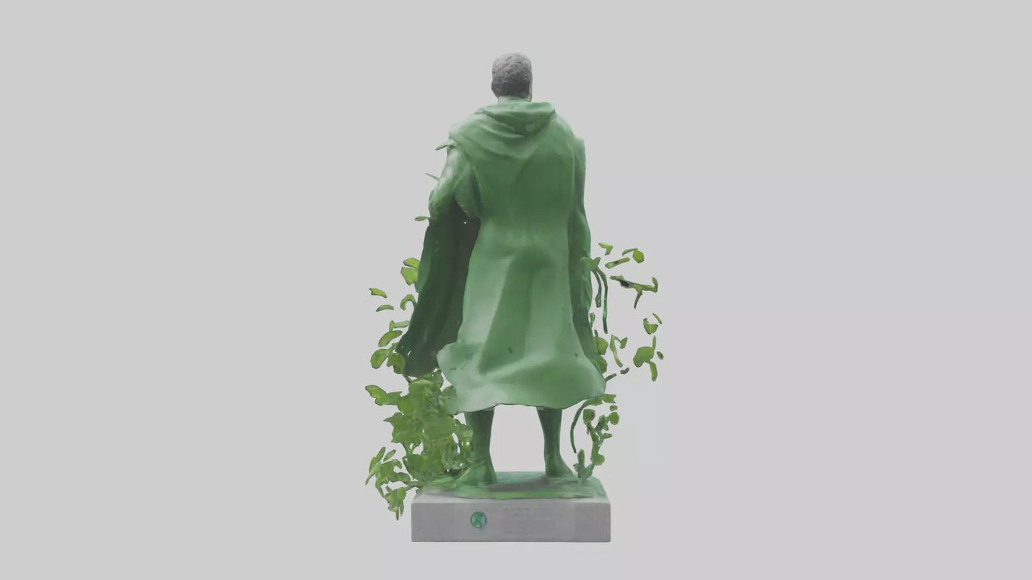 3D model Environmental Protection Hero Statue model VR / AR / low-poly