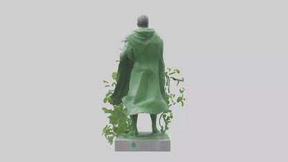 3D model Environmental Protection Hero Statue model VR / AR / low-poly