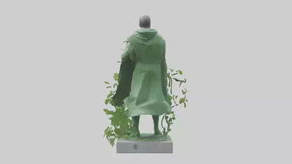 3D model Environmental Protection Hero Statue model VR / AR / low-poly