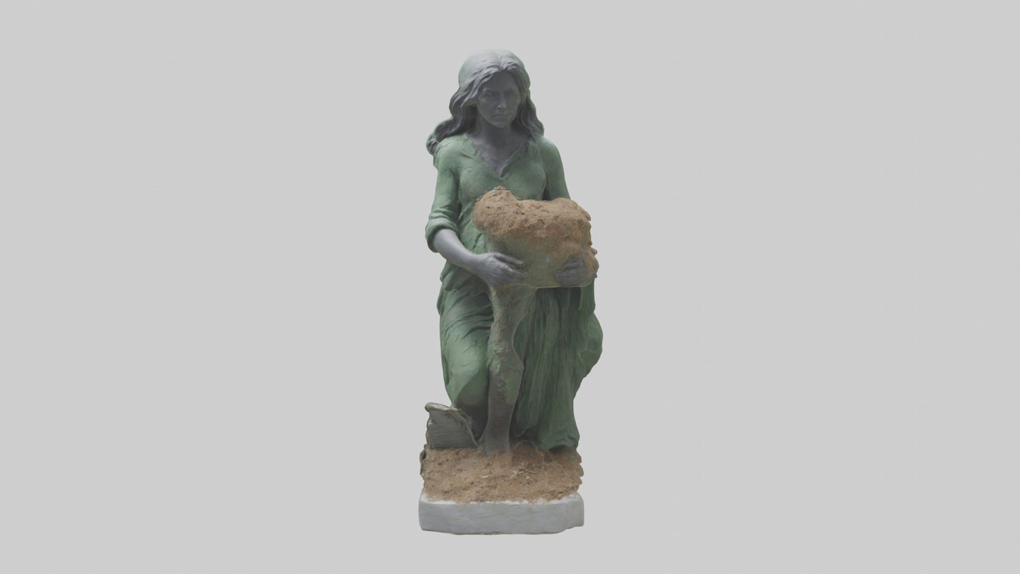 3D model Environmental Restoration Statue model VR / AR / low-poly