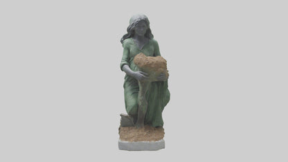 3D model Environmental Restoration Statue model VR / AR / low-poly