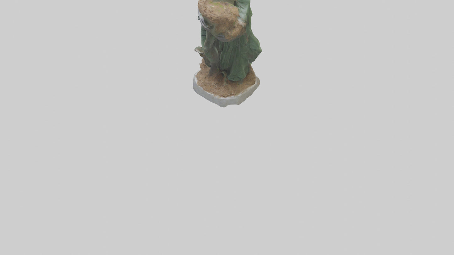 3D model Environmental Restoration Statue model VR / AR / low-poly