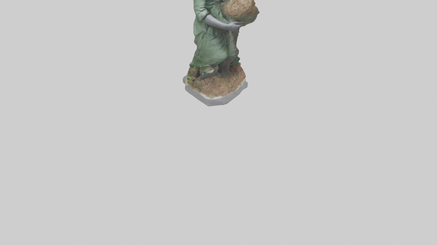 3D model Environmental Restoration Statue model VR / AR / low-poly