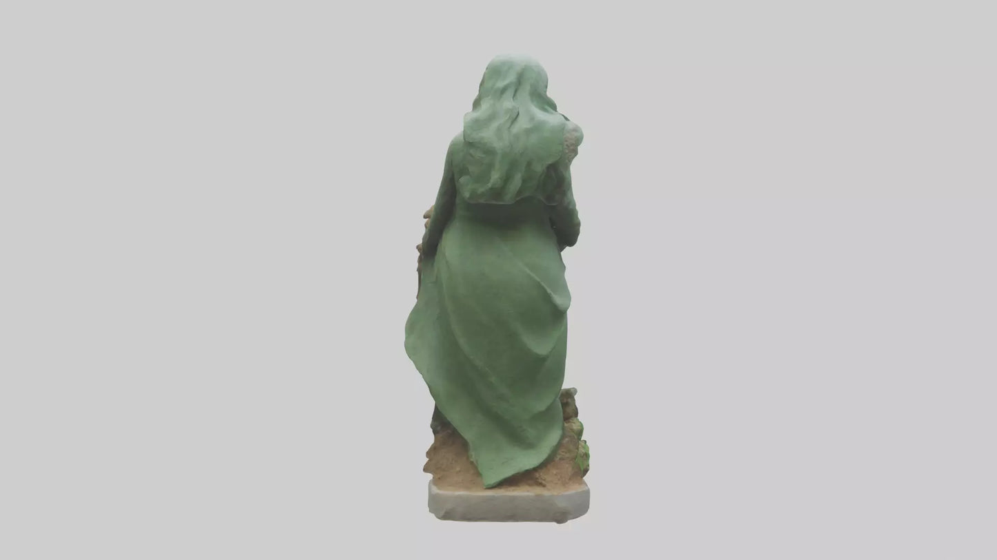 3D model Environmental Restoration Statue model VR / AR / low-poly