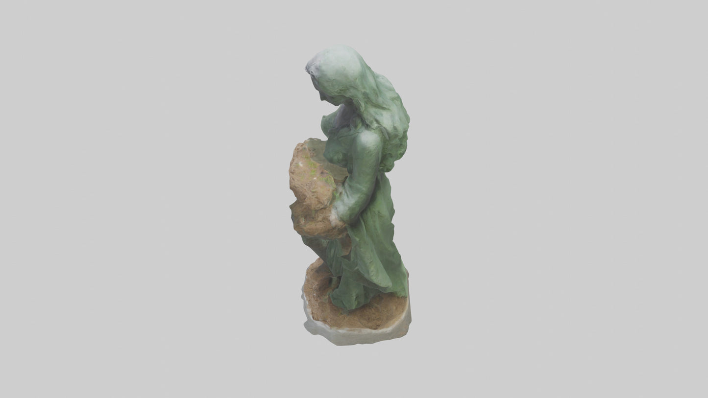 3D model Environmental Restoration Statue model VR / AR / low-poly