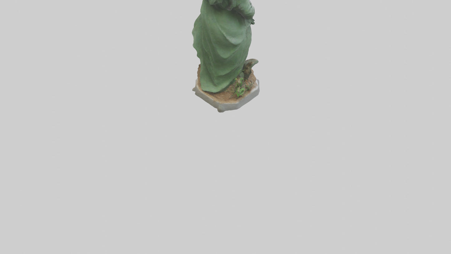 3D model Environmental Restoration Statue model VR / AR / low-poly