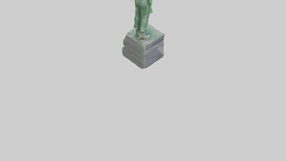 3D model Environmental Stewardship Hero Statue model VR / AR / low-poly
