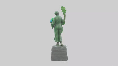 3D model Environmental Stewardship Hero Statue model VR / AR / low-poly