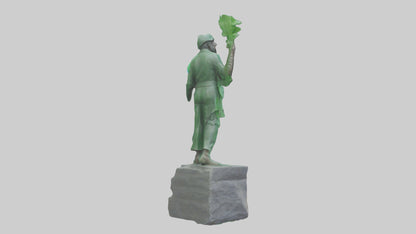 3D model Environmental Stewardship Hero Statue model VR / AR / low-poly
