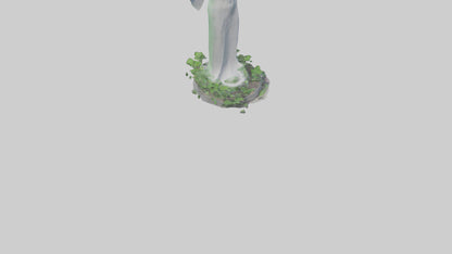 3D model Environmental Visionary Statue model VR / AR / low-poly
