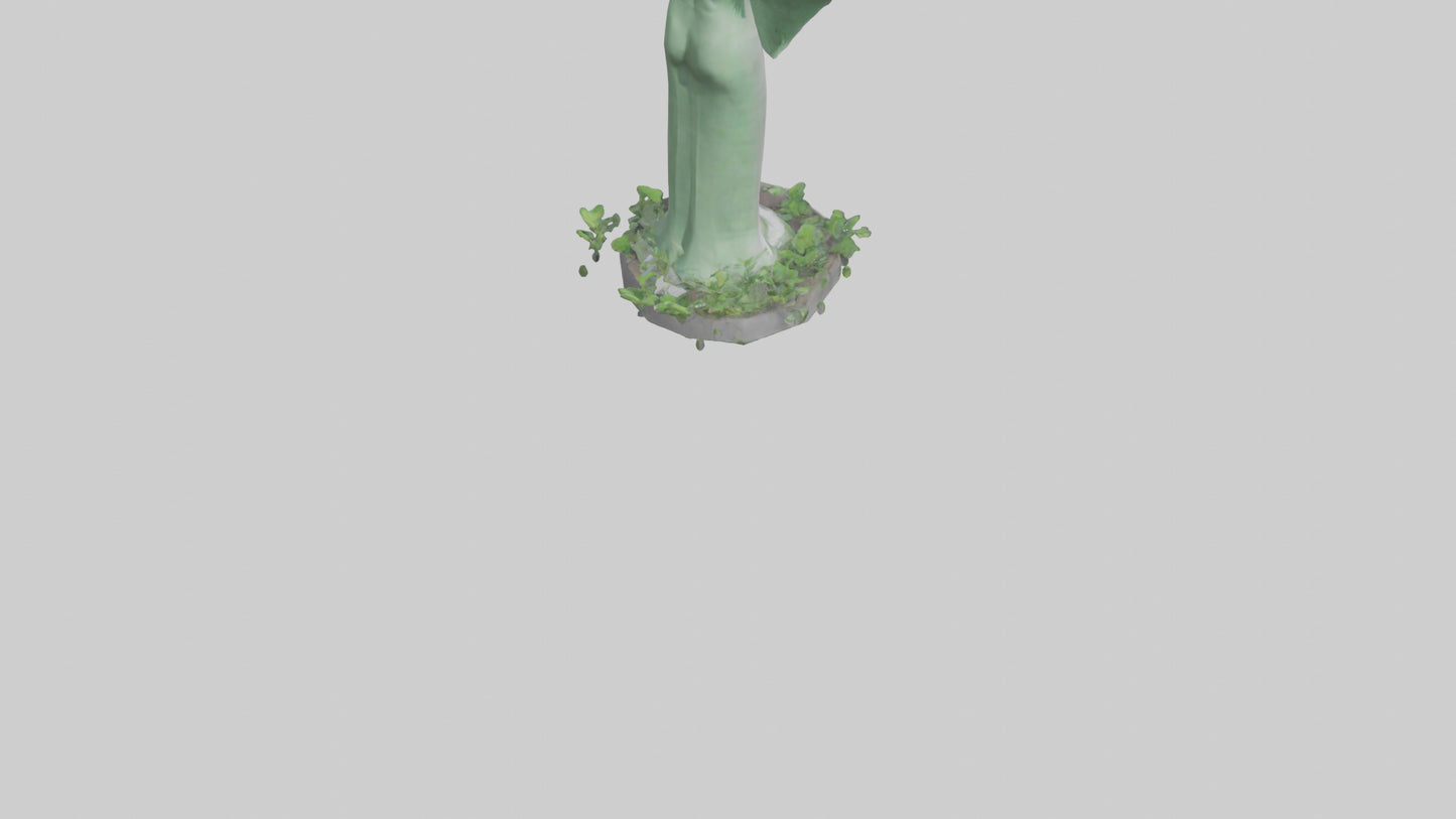 3D model Environmental Visionary Statue model VR / AR / low-poly