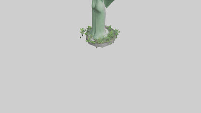 3D model Environmental Visionary Statue model VR / AR / low-poly