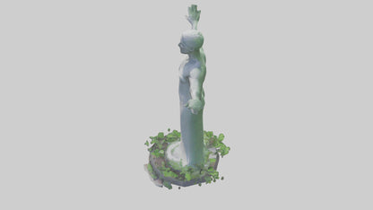 3D model Environmental Visionary Statue model VR / AR / low-poly