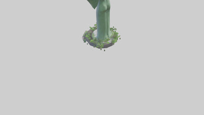 3D model Environmental Visionary Statue model VR / AR / low-poly
