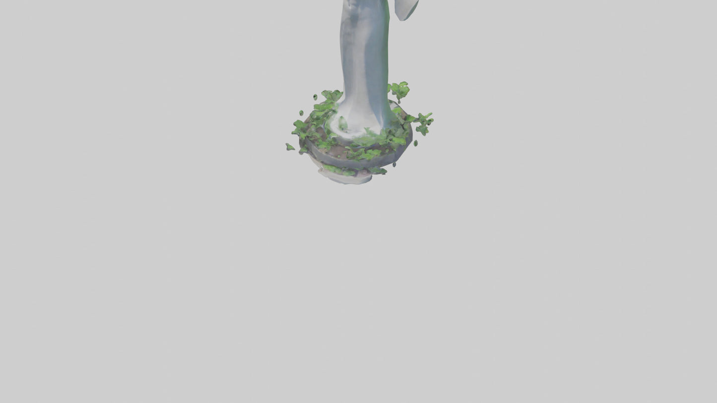 3D model Environmental Visionary Statue model VR / AR / low-poly
