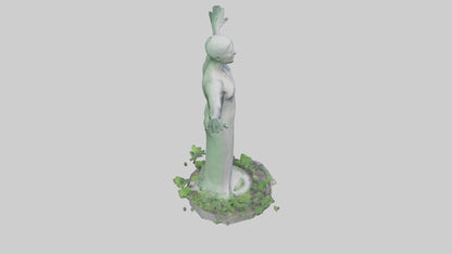 3D model Environmental Visionary Statue model VR / AR / low-poly