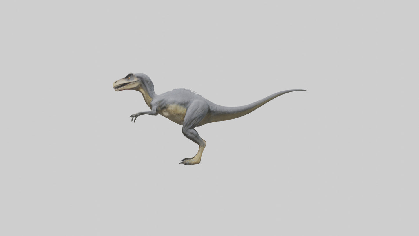 Eoraptor model VR / AR / low-poly