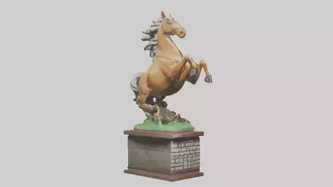 3D model Epona statue model VR / AR / low-poly