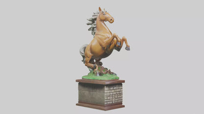 3D model Epona statue model VR / AR / low-poly