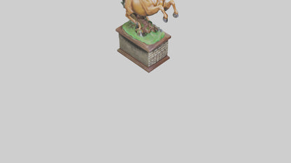 3D model Epona statue model VR / AR / low-poly