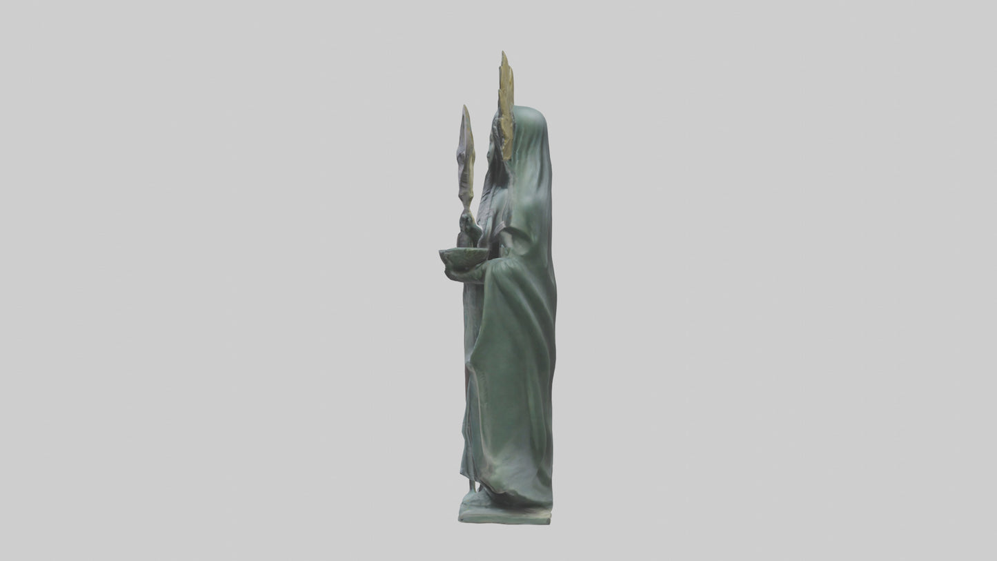 3D model Ereshkigal statue model VR / AR / low-poly